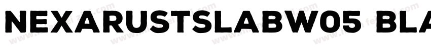 NexaRustSlabW05 Black字体转换